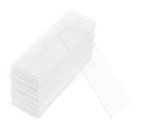 Didiseaon 100pcs Pre-cleaned Glass Microscope Slides with High Transparency and Heat Resistant Smooth Surface, for Biology and Microbiology Laboratory Use