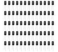 Didiseaon 100pcs Radial Aluminum Electrolytic Capacitors for Tv Lcd Monitor Microwave Game Console High Frequency Circuit Replacement Parts
