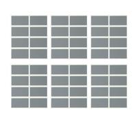 Didiseaon 100pcs Rectangular Peel and Stick Scratch Off Labels for DIY Wedding Invitations Hidden Messages Grey