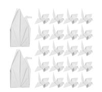 Didiseaon 100pcs White Origami Cranes Premade Paper Crane Decoration for Wedding Shower Party Backdrop DIY Craft Favors