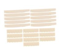 Didiseaon 10pairs Pre-slotted String Nut and Bridge Saddle for Acoustic Guitar String Guitar Nuts Saddle Replacement Supplies for Folk Instrument