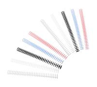 Didiseaon 10Pcs 19Mm Plastic Spiral Binding Coils for Notebook Binding Wire Spines 30-Hole Plastic Coil Supplies in Black White Light Blue Blush for Office and School Use