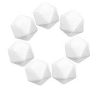 Didiseaon 10Pcs Acrylic Blank Dice Squares Unfinished DIY Craft Cubes for Creative Painting Balanced Smooth for Math Exercises and Game Projects