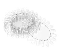 Didiseaon 10pcs Acrylic Nail Art Practice Wheel Polish Display Chart Kiss Impress Nails Tips Display Stand
