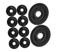 Didiseaon 10pcs Bicycle Flywheel Protectors Black Plastic Guard Cover for Mountain Road Bikes Durable Chain Wheel Crankset Cover Sprocket Protector for Optimal Bike Protection