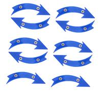 Didiseaon 10pcs Bicycle Reflectors Blue Plastic Front and Rear Wheel Lights for Mountain and Road Bikes Cycling Safety Accessories with Enhanced Night Visibility and Reflective Performance