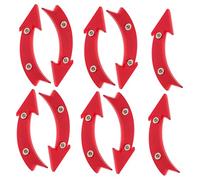 Didiseaon 10pcs Bike Wheel Reflectors for Night Riding Bright Arrow-shaped Bicycle Reflective Lights Front and Rear Cycling Safety Warning Accessories for Road and Mountain Bikes