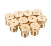 Didiseaon 10pcs Brass Gas Stove Nozzle Replacement Parts Compatible with Household and Commercial Stoves Easy Installation Versatile Use for Home Kitchens Restaurants and Camping