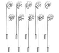 Didiseaon 10pcs Coat Decoration Brooch Long Pins Copper Multi-purpose Fashion Compact Accessories for Clothing 2.95x0.55x0.39inch