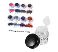 Didiseaon 10pcs Concealer Powder Bottles with Black Caps Sub Packaging Storage Containers for Travel Lightweight and Practical Empty Cosmetic Powder Bottles with Inner Plugs