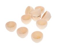 Didiseaon 10pcs DIY Small Wooden Bowls Unpainted Natural Craft Bowls for Painting and Decorating Smooth Edges Safe for Family School and Community Art Projects
