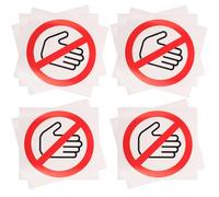 Didiseaon 10pcs Don't Touch Warning Label Sticker Self-adhesive Vinyl Printed Pattern Machine Warning Decals for Indoor and Outdoor Smooth Surface Areas