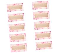 Didiseaon 10pcs Eyelash Boxes with Butterfly Pattern Transparent Lash Extension Containers Portable False Eyelash Packaging Cases for Easy Storage and Viewing