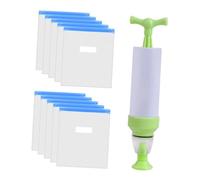 Didiseaon 10pcs Filament Compression Bags with Pump for Printer Supplies Vacuum Sealed Storage Pouch Reusable Plastic Protective Space Saving for Abs Pla PTFE Filaments