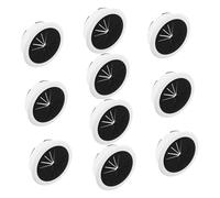 Didiseaon 10pcs Flexible Desk Wiring Grommet Covers Round Plastic Hole Caps for Office and Home Computer Table Cable Management Dustproof Wire Organizer for Neat Workspace