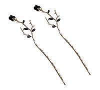 Didiseaon 10pcs Flower Hair Sticks for Buns Hair Flower Pin Women Pin Bun Holder Chignon