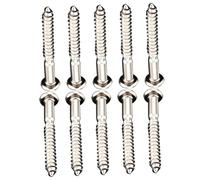 Didiseaon 10pcs Guitar Bridge Metal Screws Vintage Round Head Installation Screws for Electronic Guitars Durable and Practical Replacement Tools Compact Storage