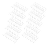 Didiseaon 10pcs High Temperature Resistant Fire Alarm Manual Switch Glass Replacement Heat Resistant Break Glass Disc for Fire Safety Switch Cover Compatible Repair in Homes and Kitchens