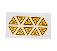 Didiseaon 10pcs High Temperature Warning Labels Scald Caution Stickers for Industrial Equipment Safety Signs Burn Prevention