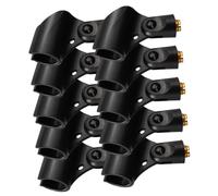 Didiseaon 10pcs Large Wireless Microphone Clips with Copper Thread Female Adapter Rotation Mic Holders for Handheld Microphones Easy Install Mic Stand Accessories for Professional Recording