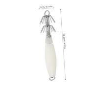 Didiseaon 10pcs Luminous Squid Bait Hooks Saltwater Glow Fishing Lures Night Fishing Dark Octopus Cutttlefish Hooks for Deep Sea Anglers
