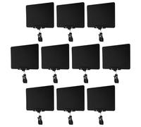 Didiseaon 10pcs Mini Chalkboard Signs with 11cm Double-Sided Clips, Reusable Erasable A5 Price Tags for Retail Displays, Shop, Buffet, and Food Label Holders