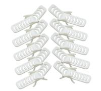 Didiseaon 10Pcs Miniature Dollhouse Beach Chair Ornaments White PVC Simulated Deck Chairs for Microlandscape Layouts Stable and Safe Doll Accessories for Indoor Outdoor Display