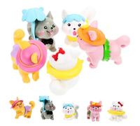 Didiseaon 10pcs Miniature Hawaiian Dog Figurine Resin Animal Figurine Adorable Dog Figure for Garden Decor Decor Tabletop Figure