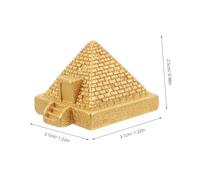Didiseaon 10pcs Miniature Pyramid Statue Resin Egyptian Garden Ornament Ancient Egypt Architecture for Home Balcony Landscape Decoration