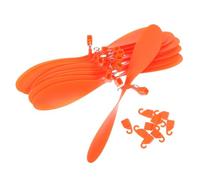Didiseaon 10pcs Model Plane Vane Blades Wind Force Propellers for Glider Tiger Helicopter Orange Aerodynamic Fan Blades for Science DIY Education with Low Drag High Efficiency Design