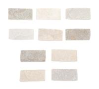 Didiseaon 10pcs Natural Rock Slices Turtle Tank Accessories for Aquarium Landscaping and Basking Platform with High Realism and Convenient Coverage, Small Stones for Decoration Needs