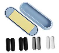 Didiseaon 10pcs No Drill Adhesive Finger Pulls Sliding Door Handles Furniture Window Handles Stick Cabinet Hardware Minimalist Design with Multi Color Abs for Easy Grip and Instant Upgrade
