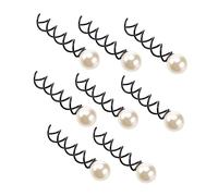 Didiseaon 10pcs Pearl Spiral Hairpin Metal Coil Hair Pins for Women Bridal Party