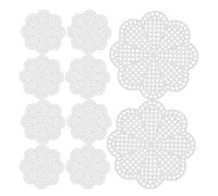 Didiseaon 10pcs Plastic Knitting Sheets Grid Pattern Crafting Mesh Easy and Precise to Weave Maintains Shape White for Handmade Needlework