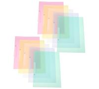 Didiseaon 10pcs Portable Report Covers with Secure Side Clip Foldable Plastic File Folders for Efficient Document Organization Lightweight Paper Organizer for Office School and Home Use