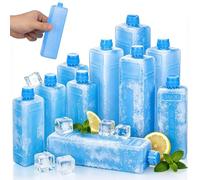 Didiseaon 10pcs Reusable Ice Cooling Blocks for Air Cooler and Freezer, Pe Material Portable Ice Packs for Consistent Low Temperatures, for Daily Meals the Go and Cold Storage