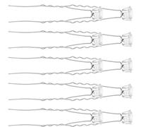 Didiseaon 10pcs Rhinestone Hair Stick Pearl Flower U Shape Hairpin for Buns Women Hair Accessories Delicate Hairpin for Updo Hairstyles