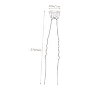Didiseaon 10pcs Rhinestone U-shaped Hair Sticks Long Hairpins Elegant Pearl Flower Hair Accessories for Women Party Wedding Updo Styling Clips