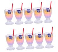 Didiseaon 10pcs Scale Dollhouse Food Sturdy Plastic Tiny Dessert Models for Pretend Play Micro Landscape Decor