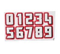 Didiseaon 10pcs Self Adhesive Helmet Decals Reflective Number Stickers for Hockey Sports Helmets Durable Vinyl Decors for Practice Competitions Motivational Stickers