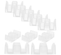 Didiseaon 10pcs Shower Room Leather Mat Like Shower Door Parts Bathroom Bottom Guide Bumper Plastic