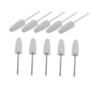Didiseaon 10pcs Silicone Nail Drill Bits Rubber Polishing Kits for Manicure Pedicure Cuticle Removal Gentle Dead Skin Removal Nail Buffer Bit for Russian Japanese