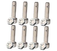 Didiseaon 10pcs Stainless Steel Guitar Practice Screws Inner Hexagonal Portable Chord Trainer Fretboard Accessories for Stable Sound and Use