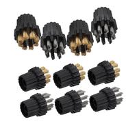 Didiseaon 10pcs Steam Mop Brush Heads Replacement for Copper and Steel Wire Steam Cleaner Accessories for Efficient Home and Commercial Grooves Cleaning