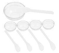 Didiseaon 10pcs Thickened Glass Facial Mask Mixing Bowls White Small Mask Scoops, Diy Spa Essential Oil Bowls for Beauty Salon and Home Use