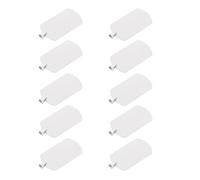 Didiseaon 10Pcs Titanium Steel Military Style Dog Tags Pendants Blanks Double-Sided Brushed Surface 50X28X1.6Mm DIY Engraving Keychain Tags for Men Jewelry Making