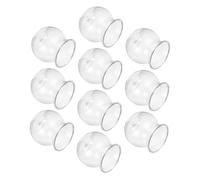 Didiseaon 10pcs Transparent Micro Landscape Ecological Plant Vessels Hydroponic Succulent Planters for Desktop Indoor Gardening and Decorative Use