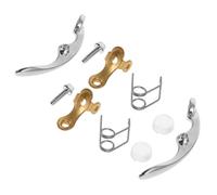 Didiseaon 10PCS Trombone and Trumpet Valve Replacement Kit Durable Water Key Screws Pads Bases Compatible with Various Brands Essential Instrument Cleaning Set for Musicians