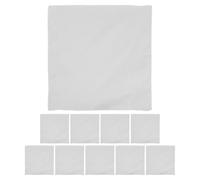 Didiseaon 10pcs White Cotton Fabric Square for Flower Pressing, Plant Rubbing Dyeing Cloth, DIY Craft Material for Dried Flowers and Handicraft Art Projects