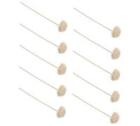 Didiseaon 10Pcs White Synthetic Flower Rattan Sticks with Rose Design for Aroma Diffuser Rattans, for Home and Office Interior Decoration and Fragrance Release